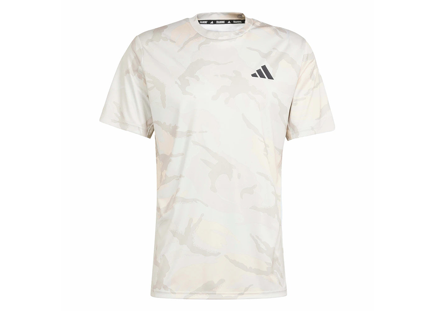 adidas Train Essentials Seasonal Camo Tee Crystal Sand/Orbit Grey/Aluminium/Wonder Beige