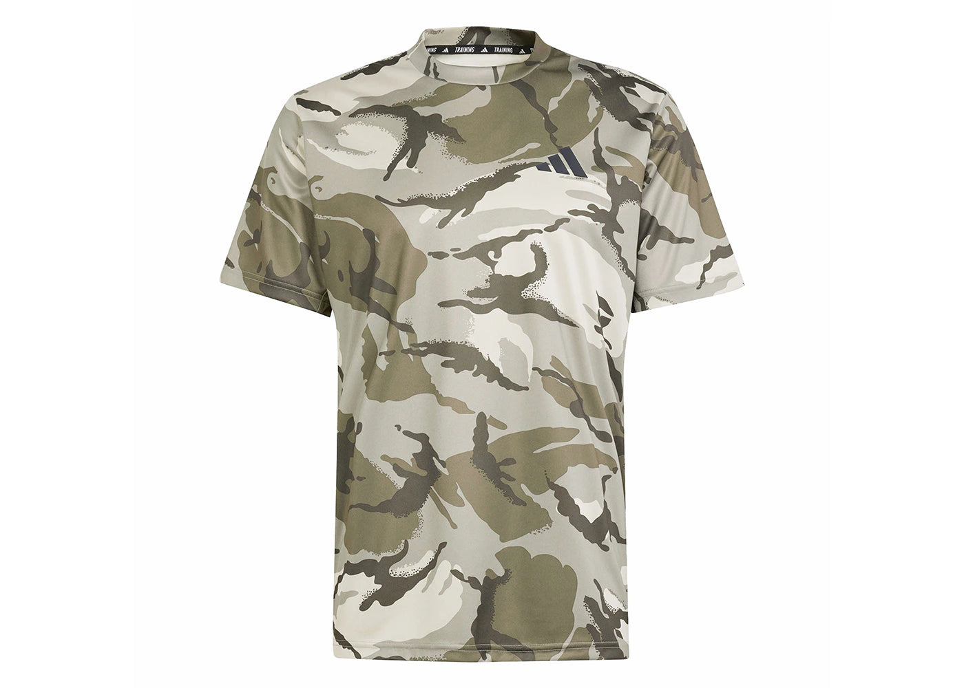 adidas Train Essentials Seasonal Camo Tee Putty Grey/Silver Pebble/Olive Strata/Shadow Olive