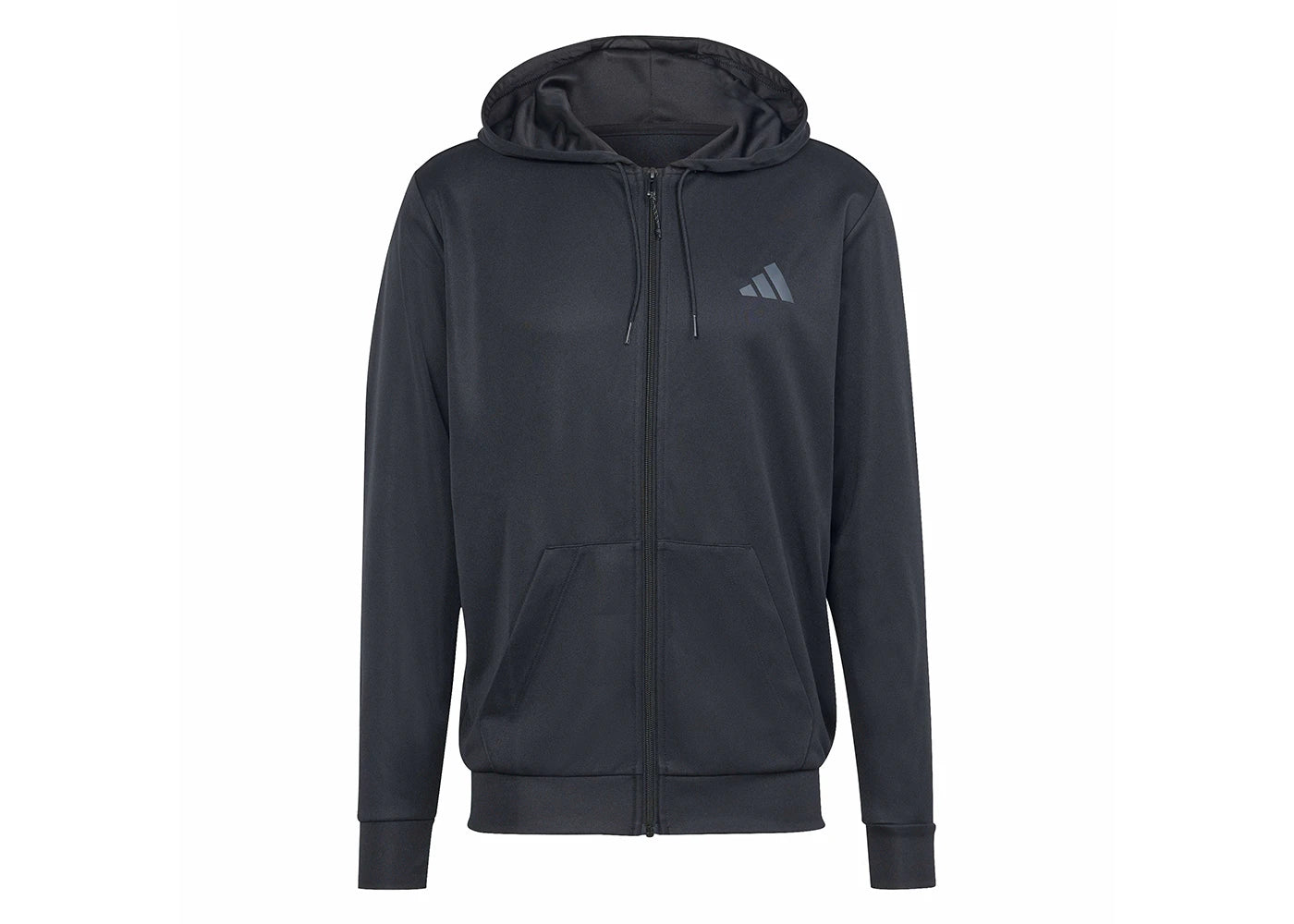 adidas Train Essentials Seasonal Full-Zip Hoodie Black