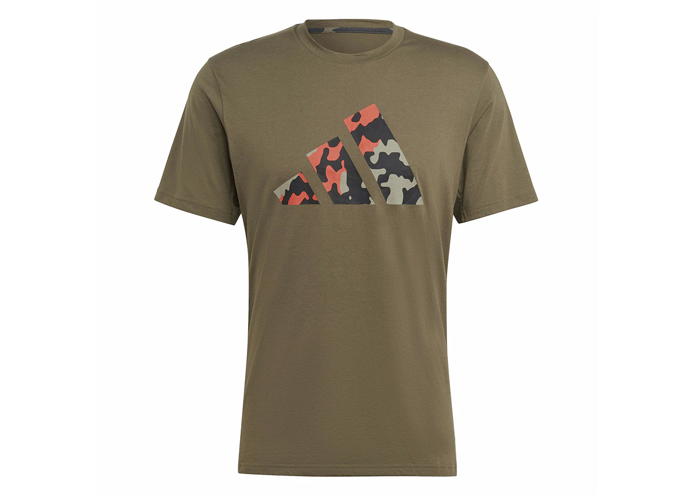 adidas Train Essentials Seasonal Logo Training Tee Olive Strata