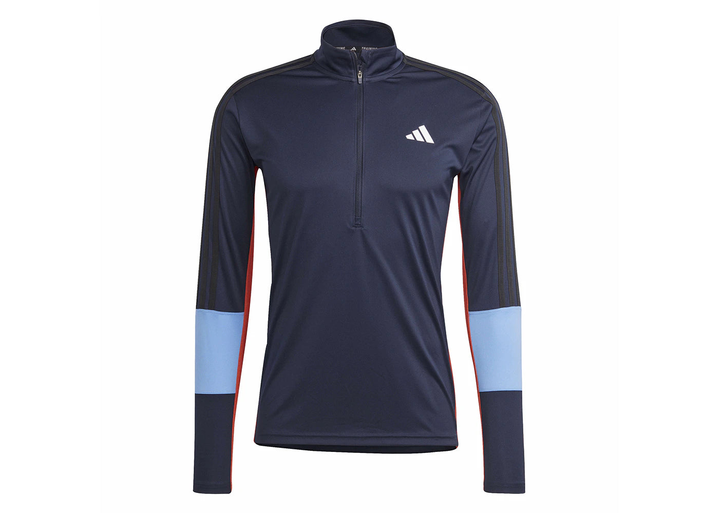 adidas Training Colorblock 1/4-Zip Long Sleeve Tee Legend Ink