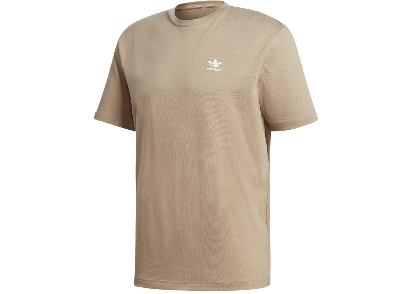 adidas Trefoil Boxy T-Shirt With Front And Back Print Trace Khaki/White