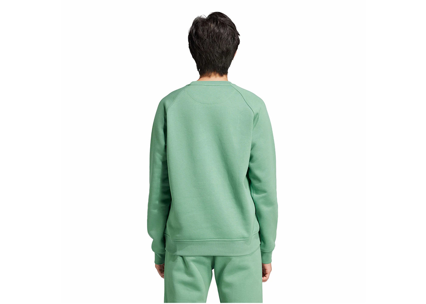 adidas Trefoil Essentials Crew Sweatshirt Preloved Green
