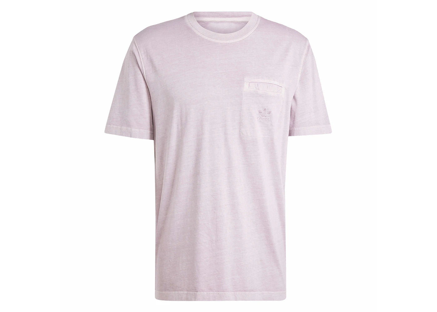 adidas Trefoil Essentials Dye Pocket Tee Preloved Fig