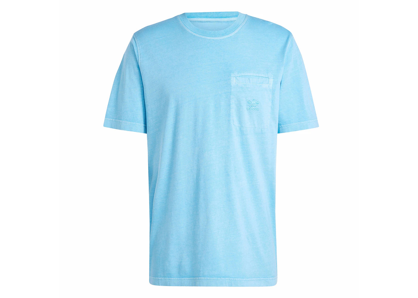 adidas Trefoil Essentials Dye Pocket Tee Semi Blue Burst