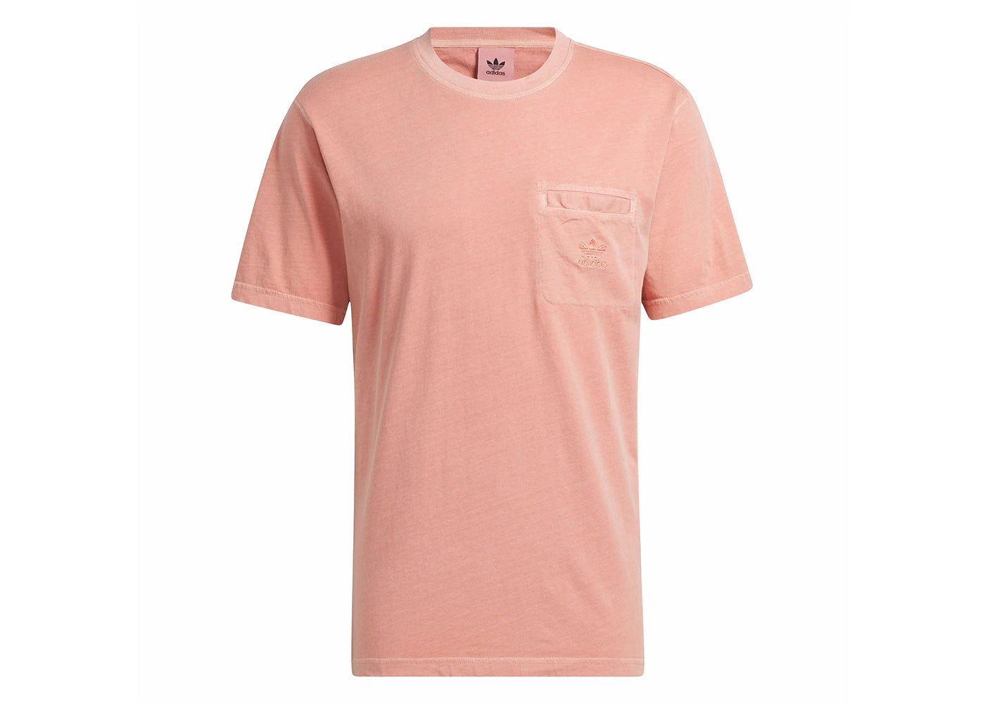 adidas Trefoil Essentials Dye Pocket Tee Wonder Clay
