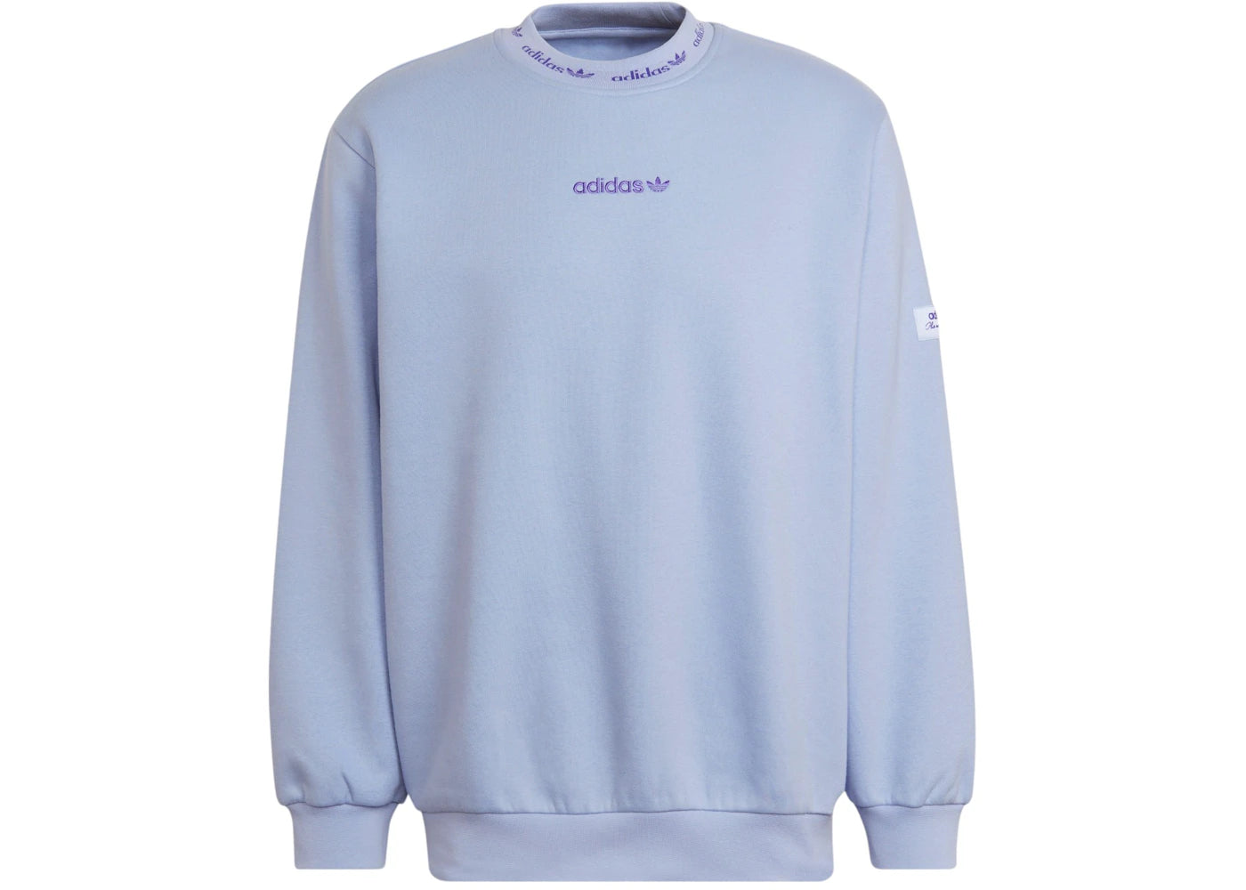 adidas Trefoil Linear Crew Sweatshirt Violet Tone