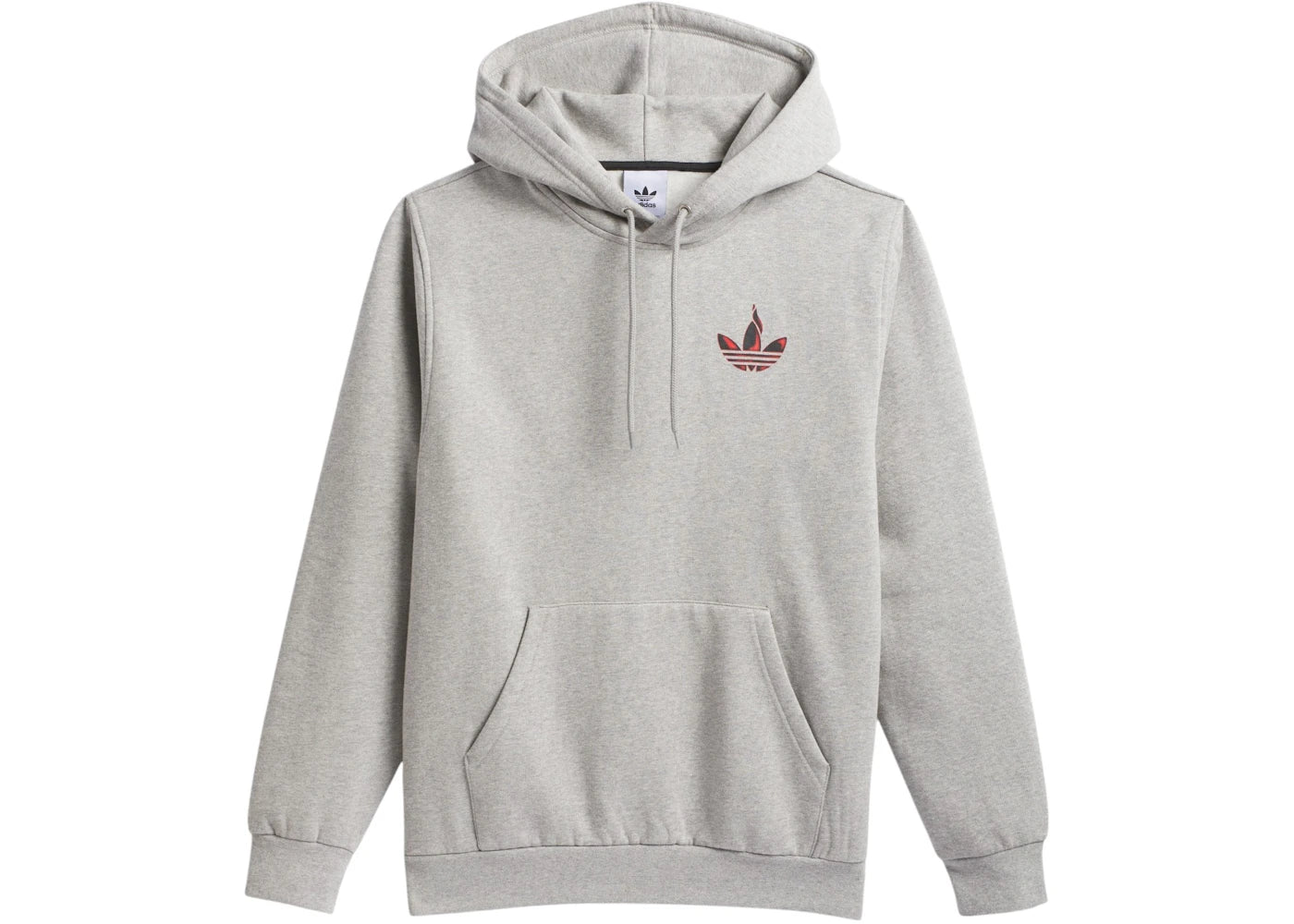 adidas Trefoil Torch Hoodie Medium Grey Heather/Red