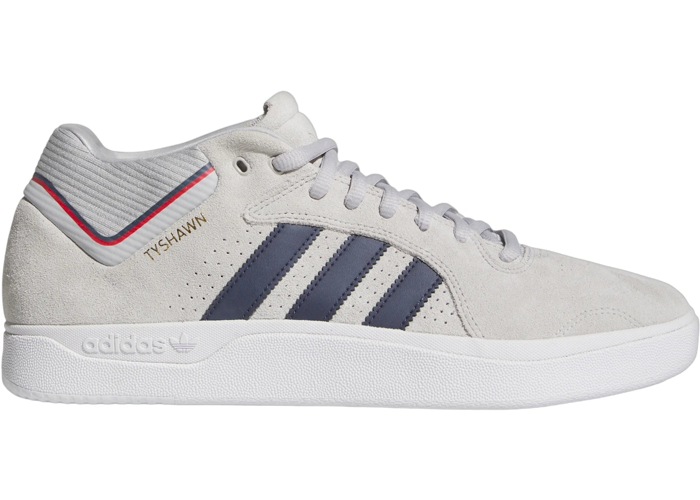 adidas Tyshawn Grey Collegiate Navy Gold Metallic