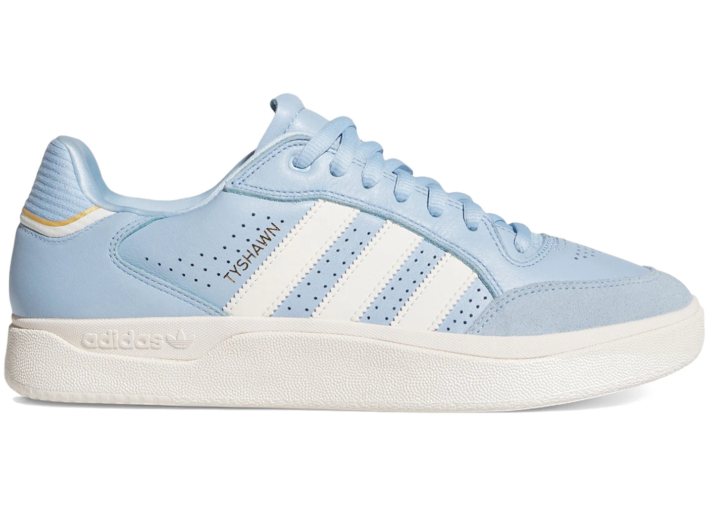 adidas Tyshawn Low Clear Sky Chalk White Gold Metallic