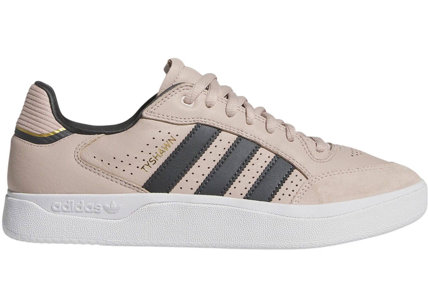 adidas Tyshawn Low Wonder Taupe Carbon Gold Metallic