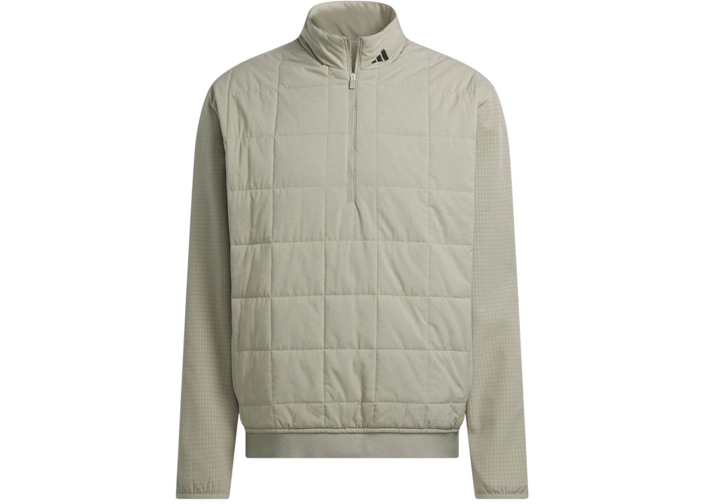 adidas Ultimate365 Quilted Dwr Half Zip Sweatshirt Silver Pebble
