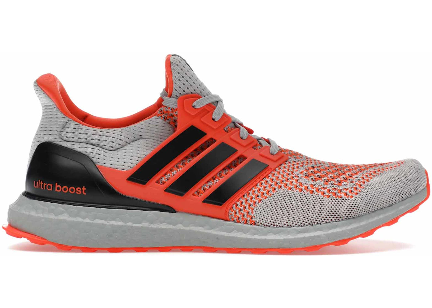 adidas Ultra Boost 1.0 Core Black Impact Orange Grey Two