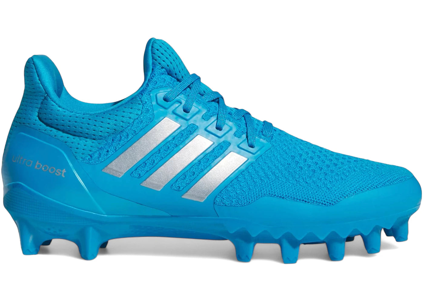 adidas Ultra Boost Football Cleats Solar Blue Silver Metallic