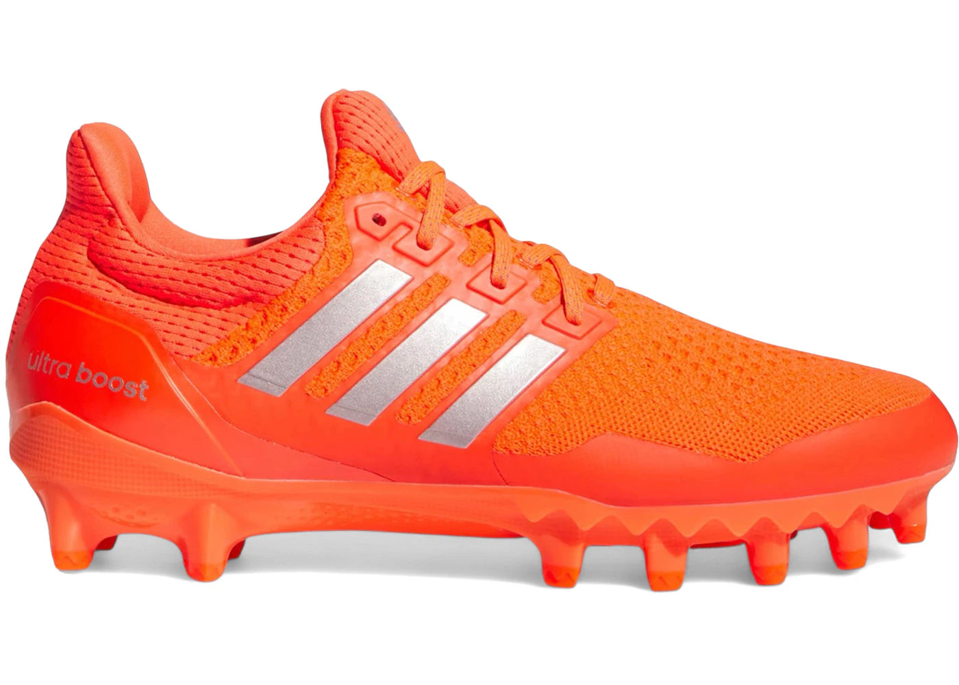 adidas Ultra Boost Football Cleats Solar Red Silver Metallic