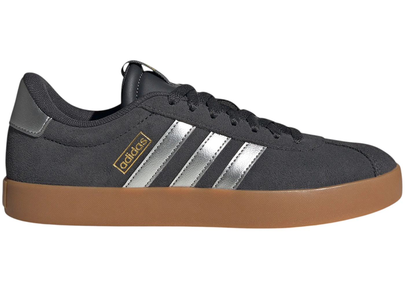 adidas VL Court 3.0 Carbon Silver Metallic Gold (Women's)