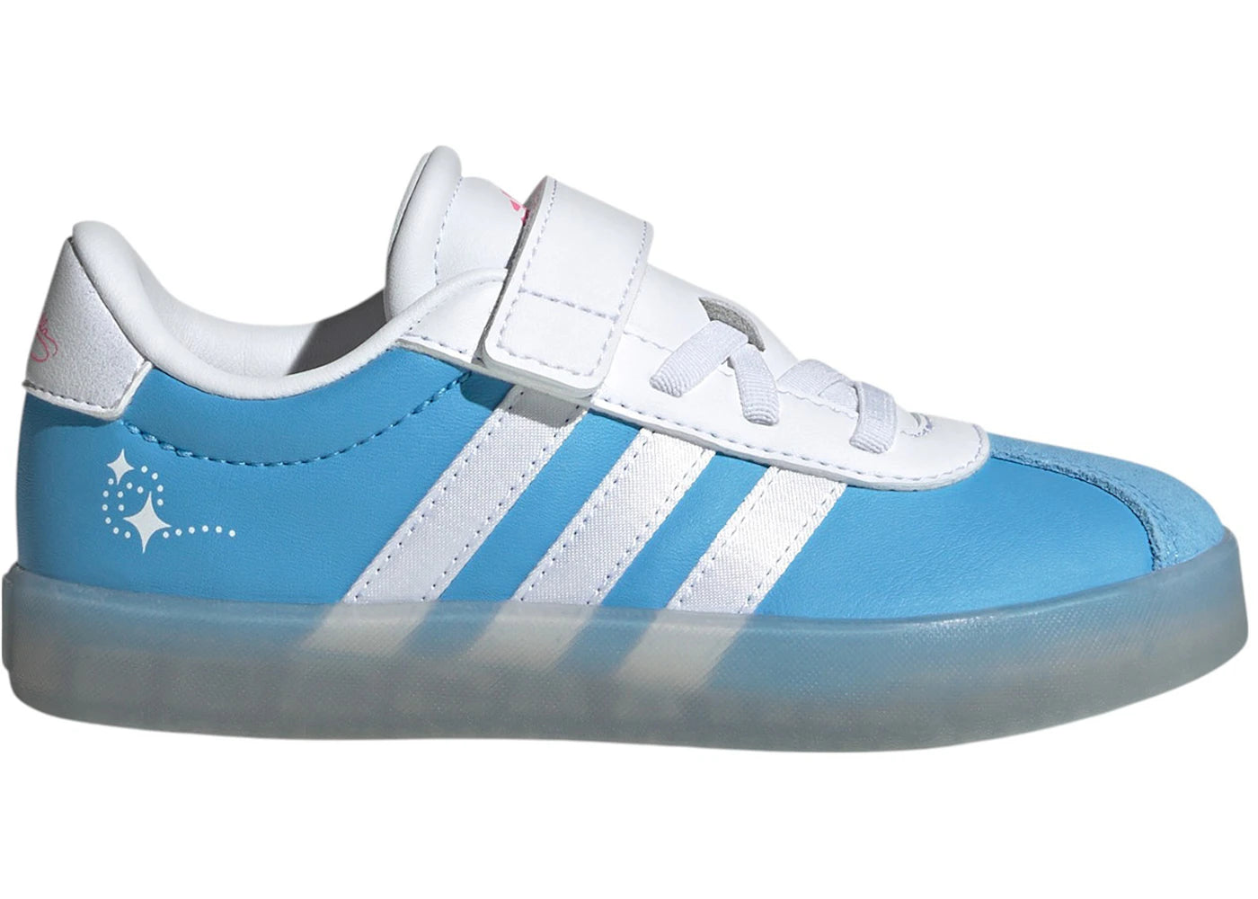 adidas VL Court 3.0 Semi Blue Burst Cloud White Lucid Pink (PS)