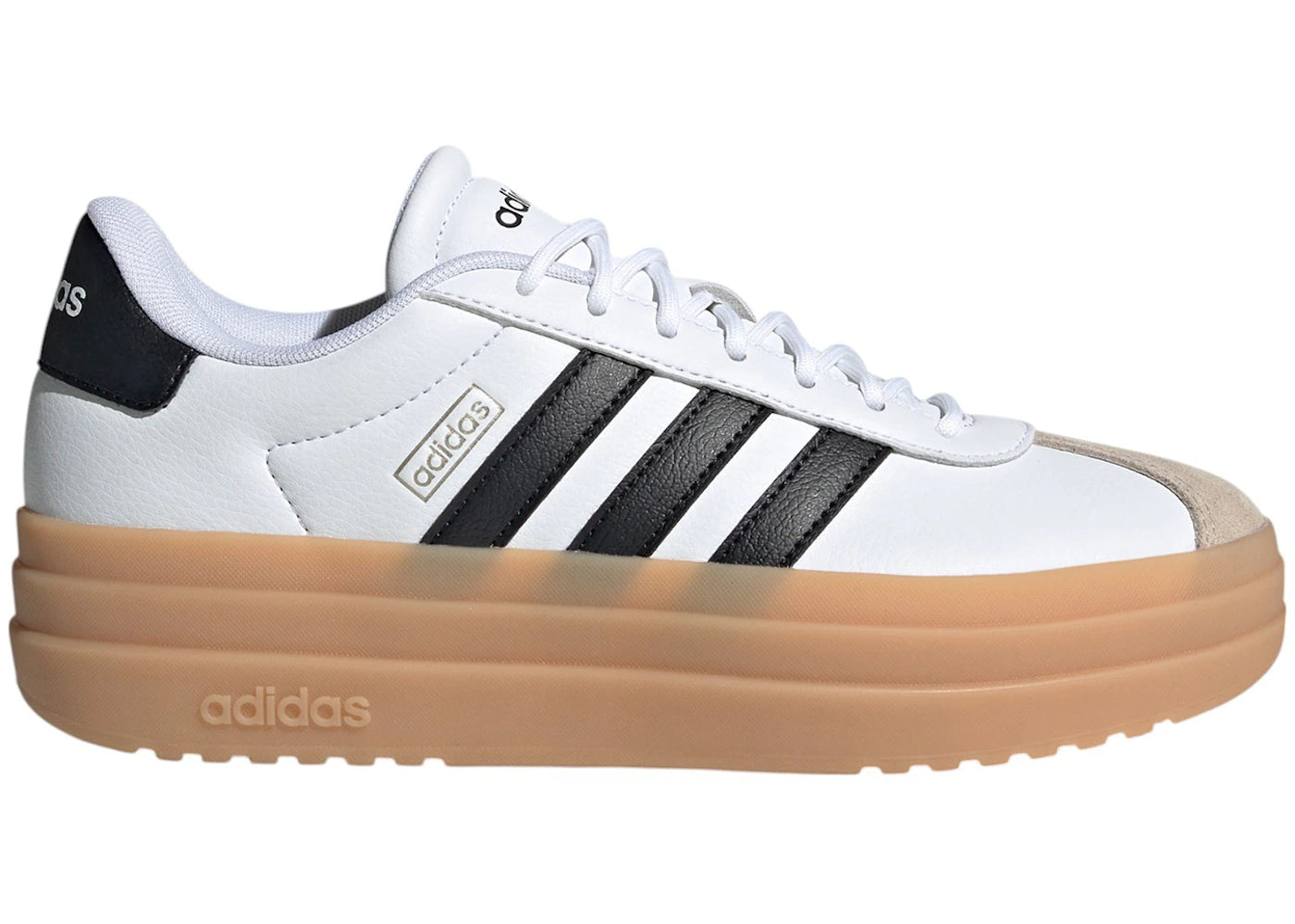 adidas VL Court Bold Cloud White Core Black Wonder Beige (Women's)