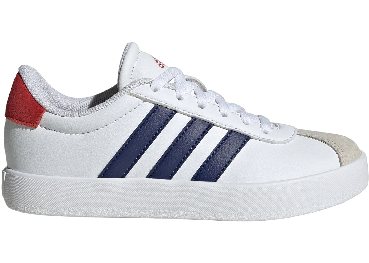 adidas Vl Court 3.0 Cloud White Dark Blue Better Scarlet (GS)