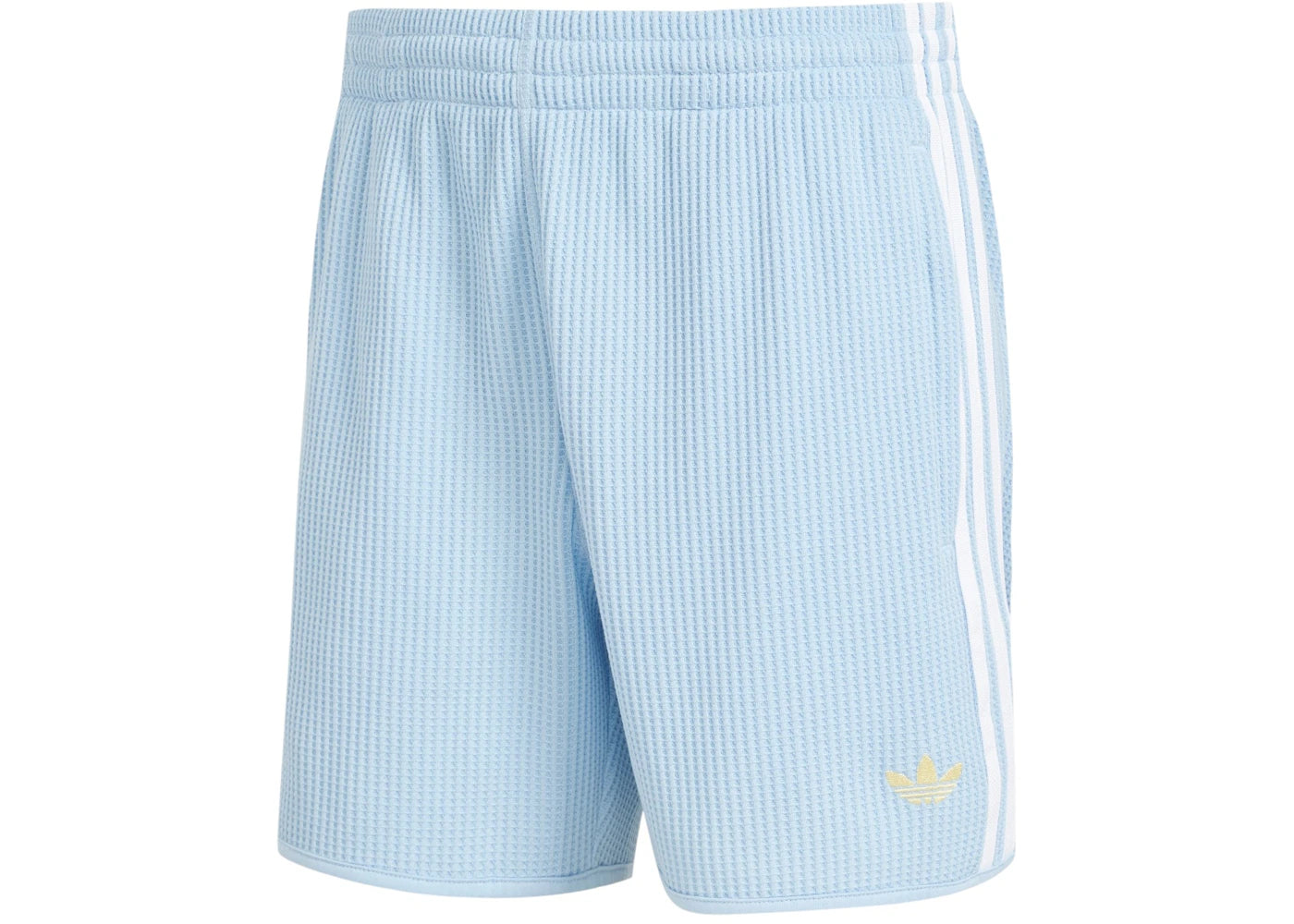 adidas Waffle Knit Sprinter Shorts Clear Sky White Almost Yellow