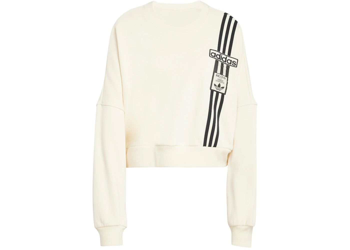 adidas Women's Adibreak Cropped Sweatshirt Cream White
