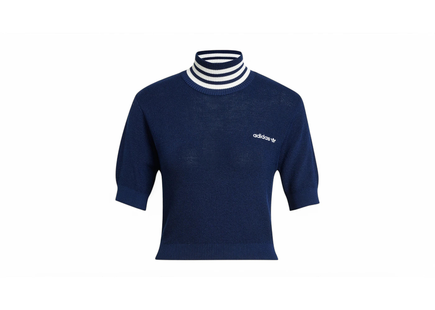 adidas Women's Cropped Turtleneck Night Indigo/Off White
