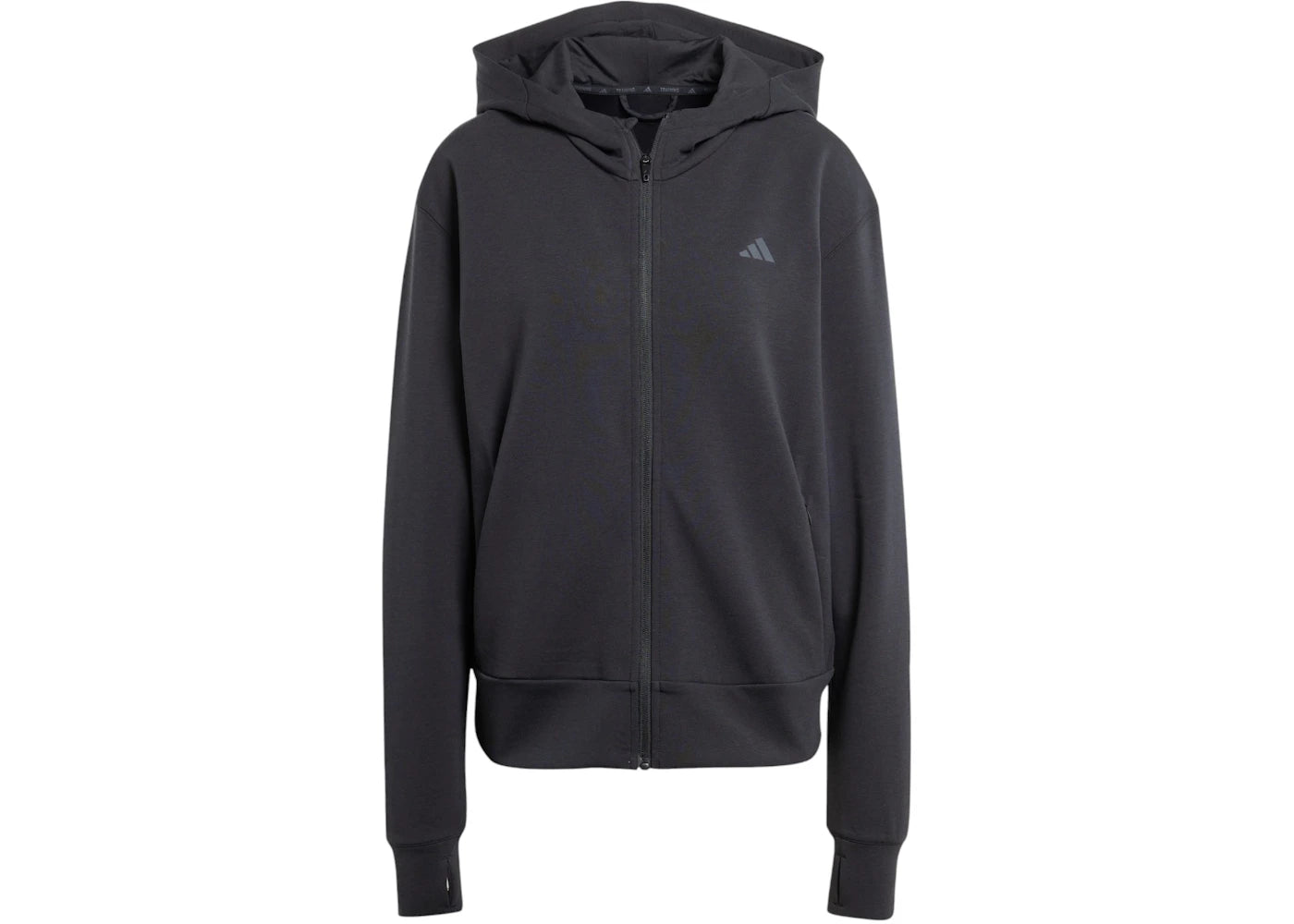 adidas Women's Designed 4 Full-Zip Hooded Sweatshirt Black