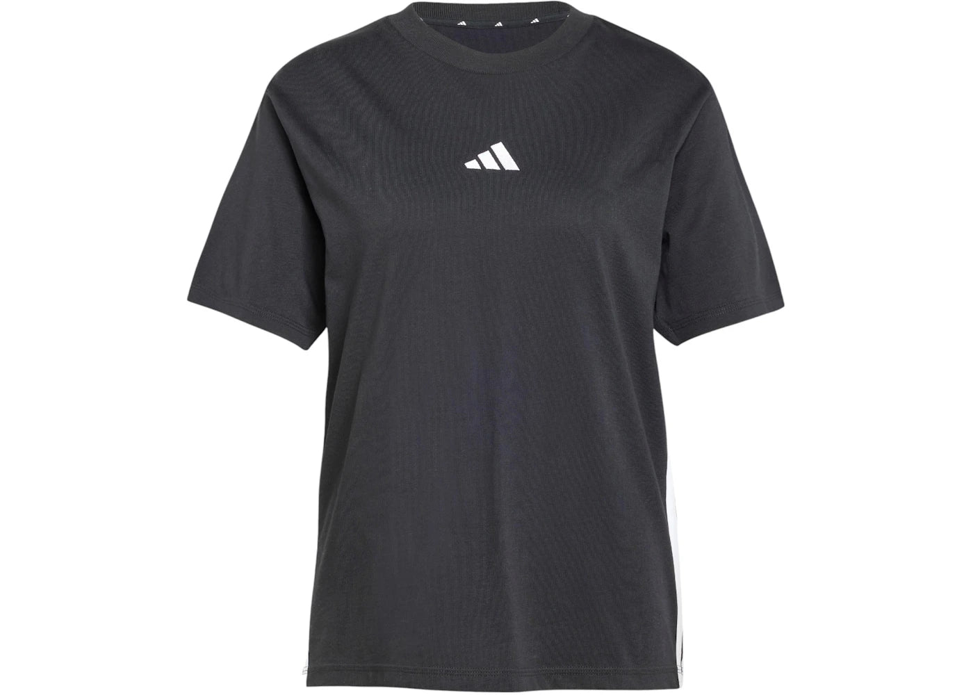 adidas Women's Essentials 3-Stripes Cotton T-Shirt Black/White