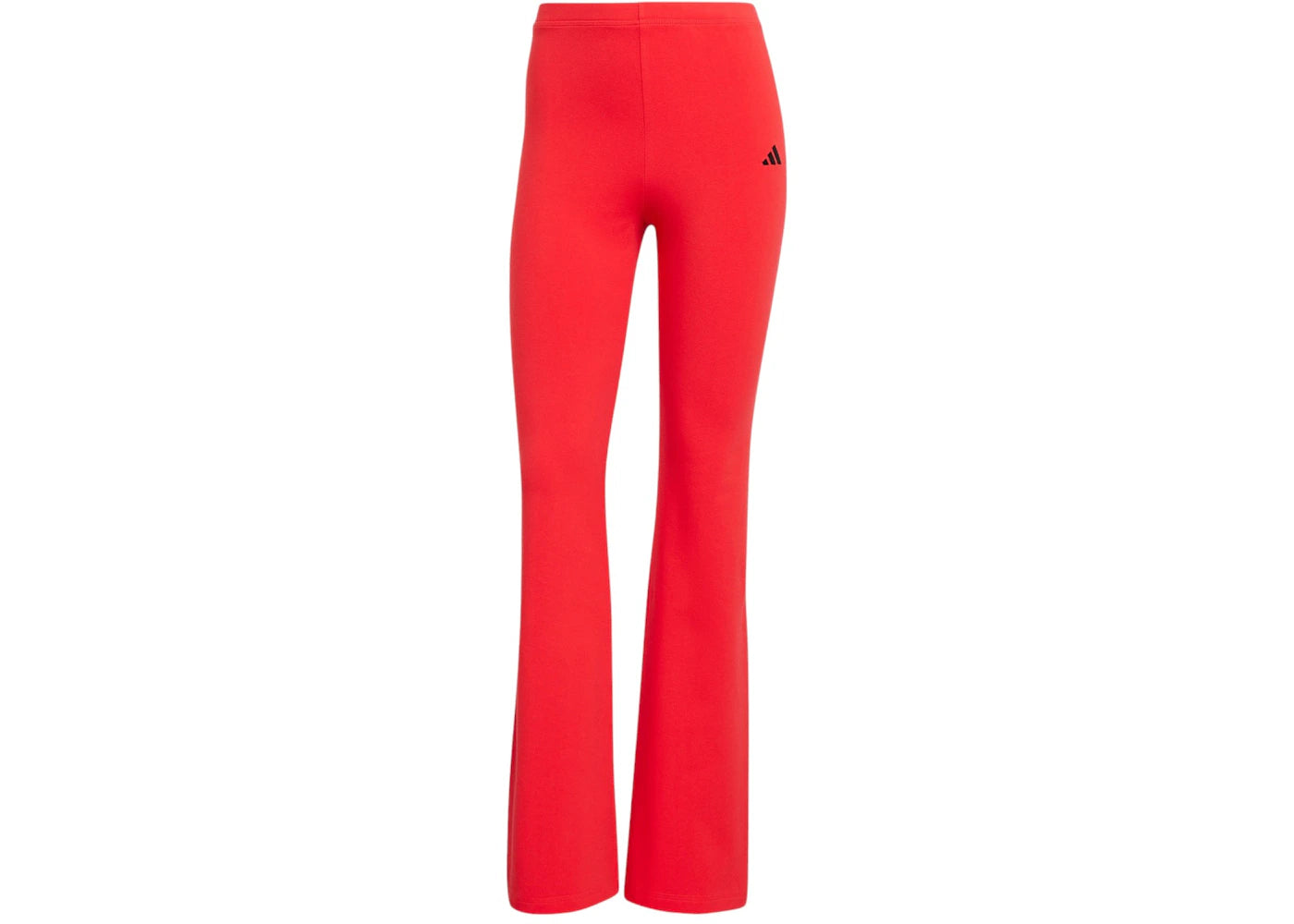 adidas Women's Essentials Small Logo Flared Leggings Pure Ruby/Black