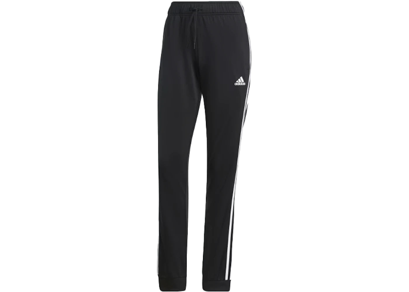 adidas Women's Essentials Warm-up Slim Tapered 3 Stripes Track Pants Black