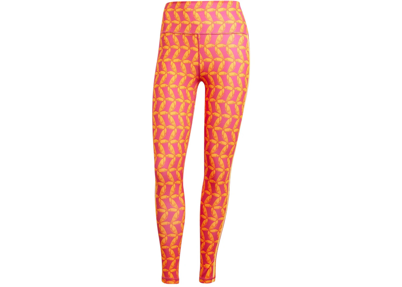 adidas Women's Farm Rio 7/8 Leggings Bright Orange/Bold Pink