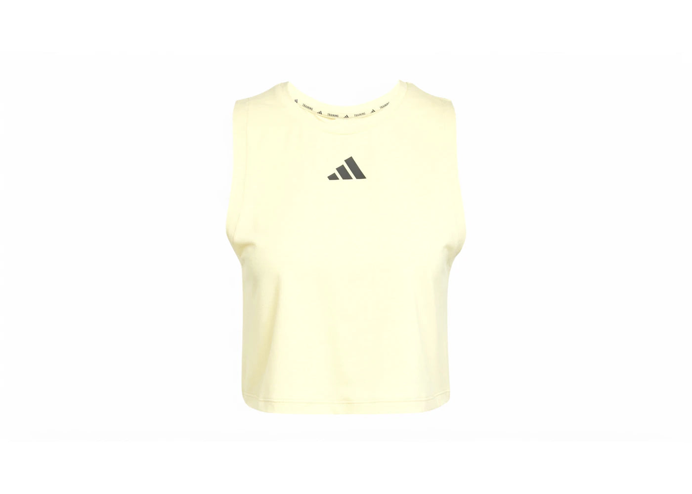 adidas Women's Power 3-Stripes Boxy Tank Top Powder Yellow