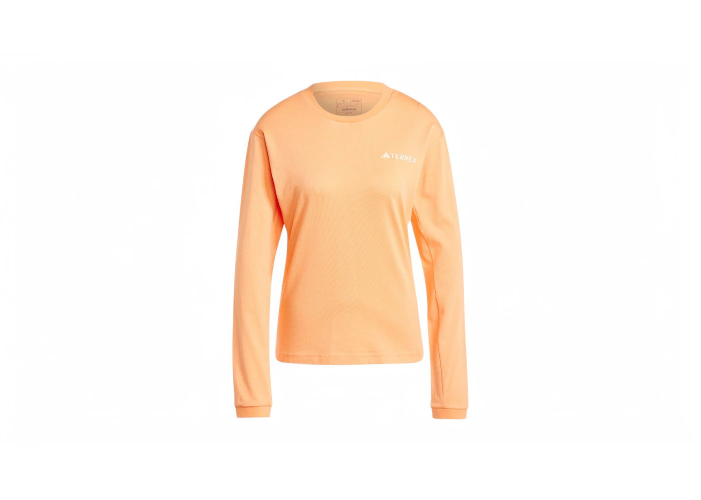 adidas Women's Terrex Xploric Logo Long Sleeve Long-Sleeve Top Amber Tint
