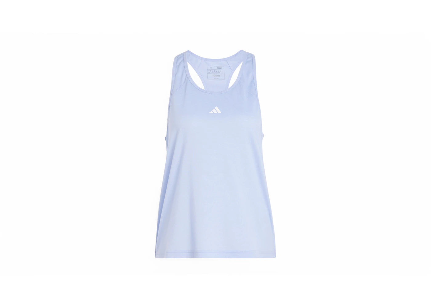 adidas Women's Train Essentials Minimal Branding Racerback Tank Top Blue Spark