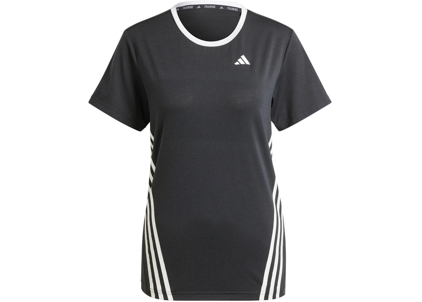 adidas Women's Trainicons Wrapping 3-Stripes T-Shirt Black