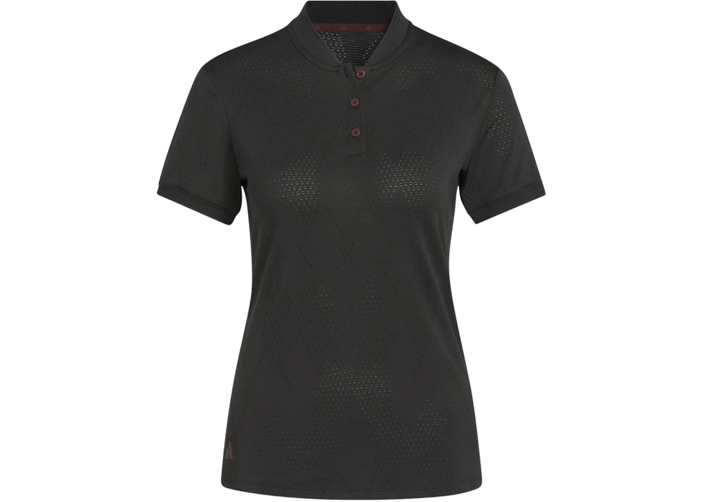 adidas Women's Ultimate365 Diamond Jacquard Polo Shirt Black