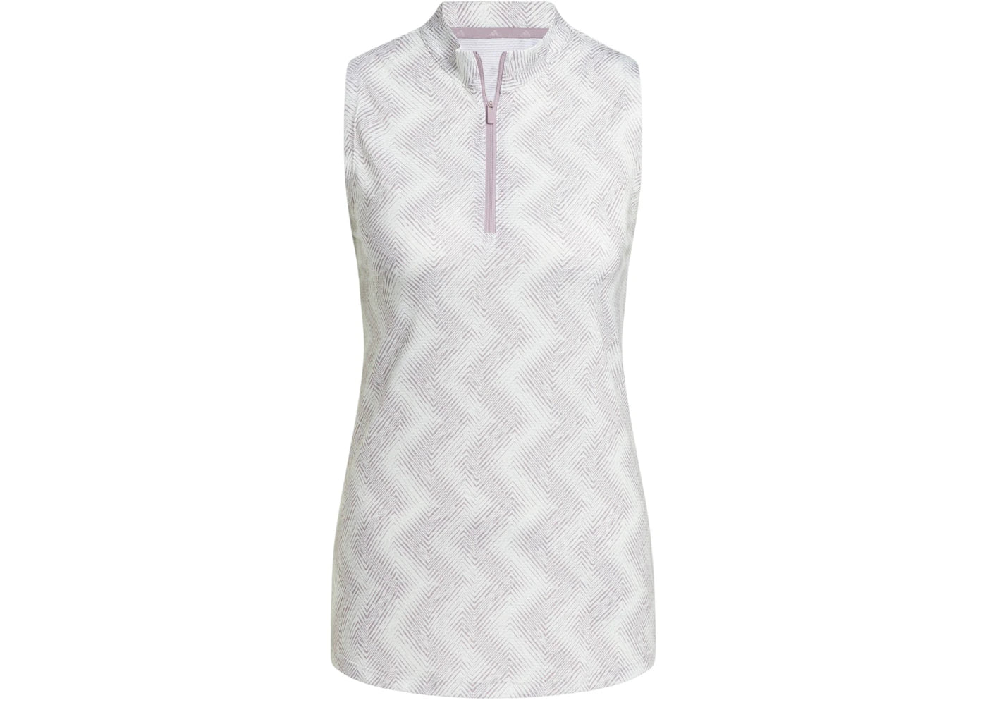 adidas Women's Ultimate365 Ottoman Printed Sleeveless Polo Shirt Crystal Jade