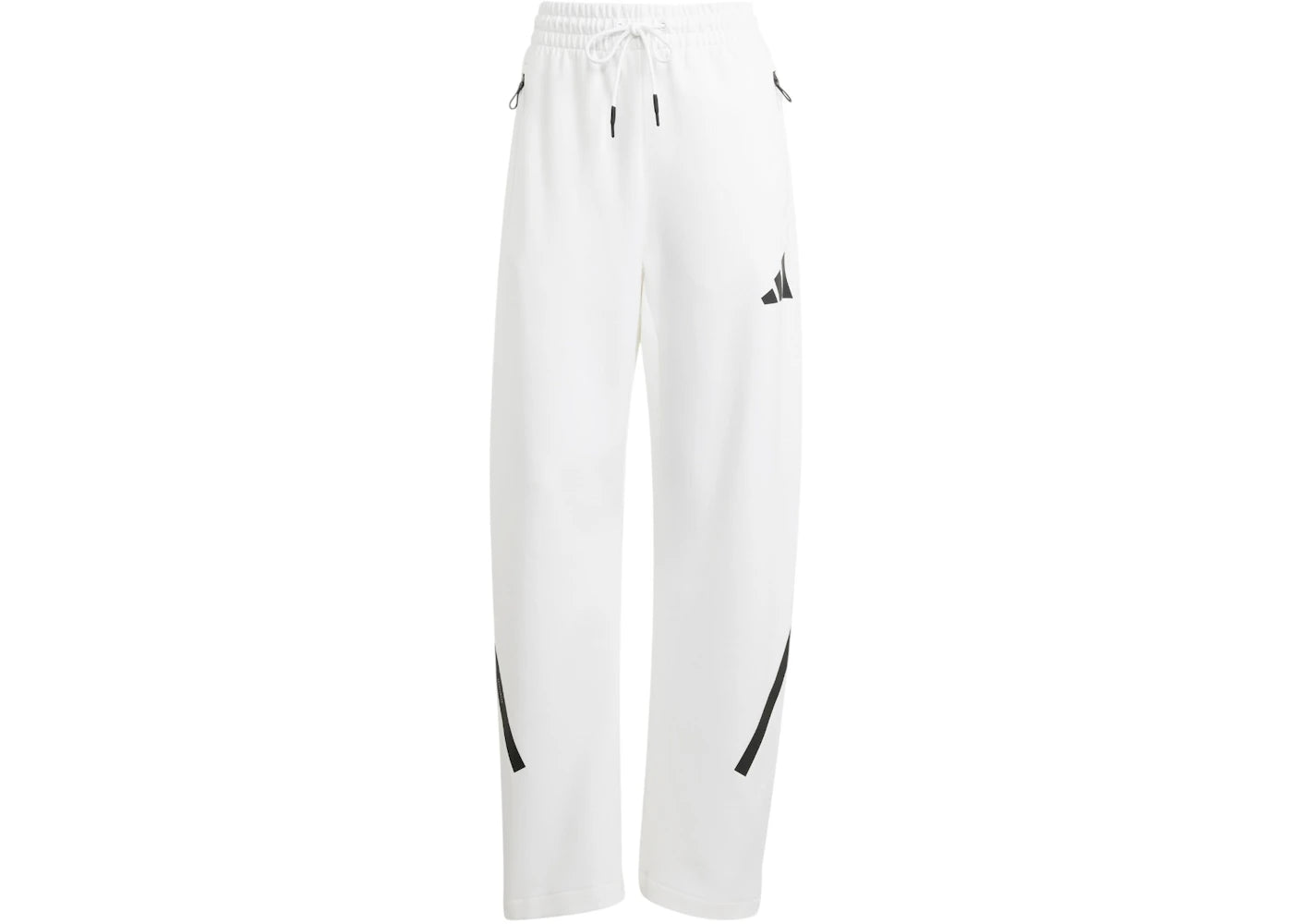 adidas Women's Z.N.E. Barrel Tracksuit Bottoms White/Black