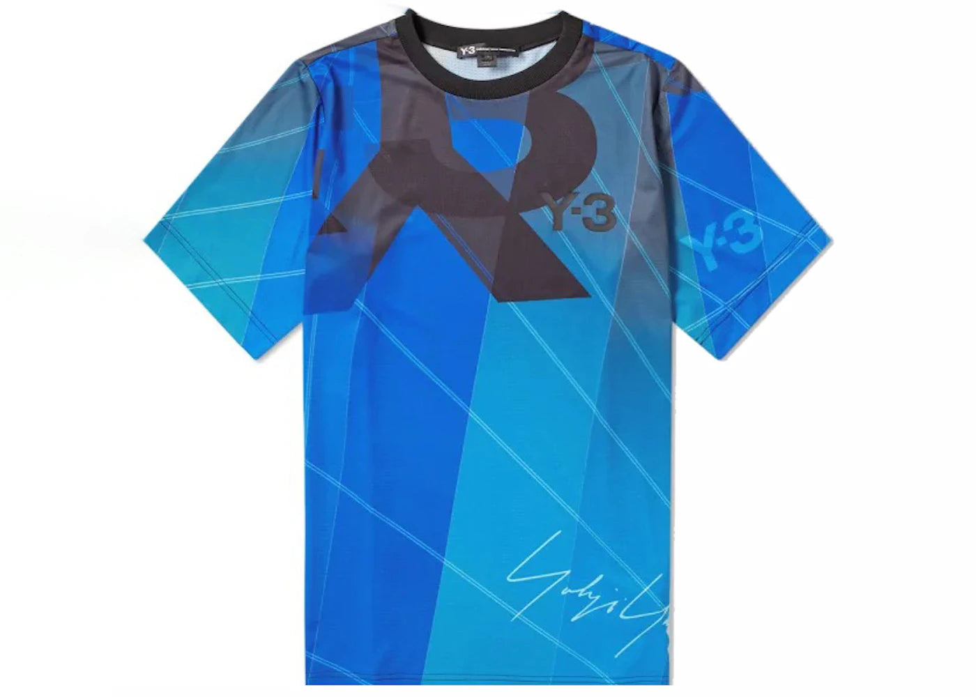 adidas Y-3 AOP Football Shirt Green/Petrol Green