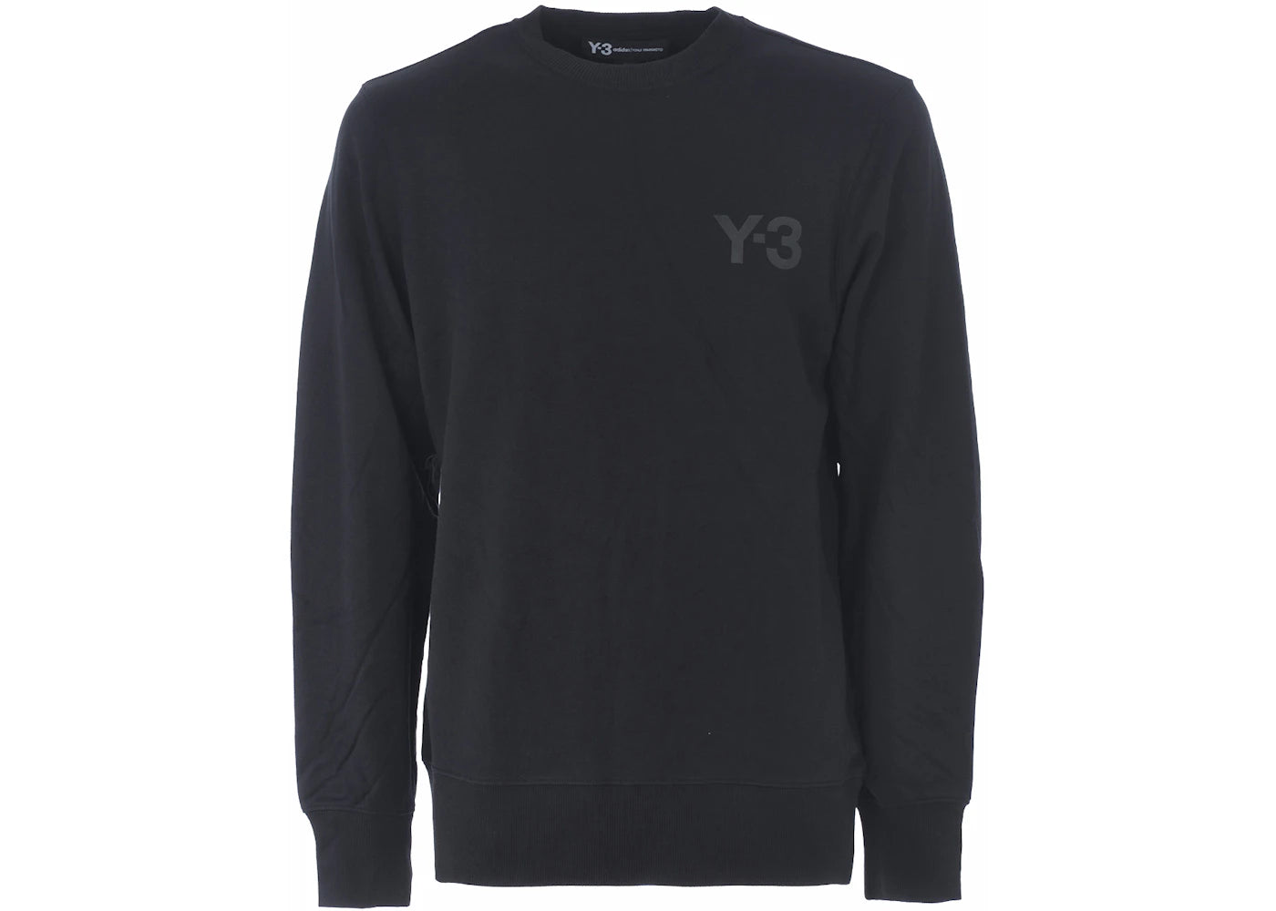 adidas Y-3 Classic Logo Front Crew Sweater Black