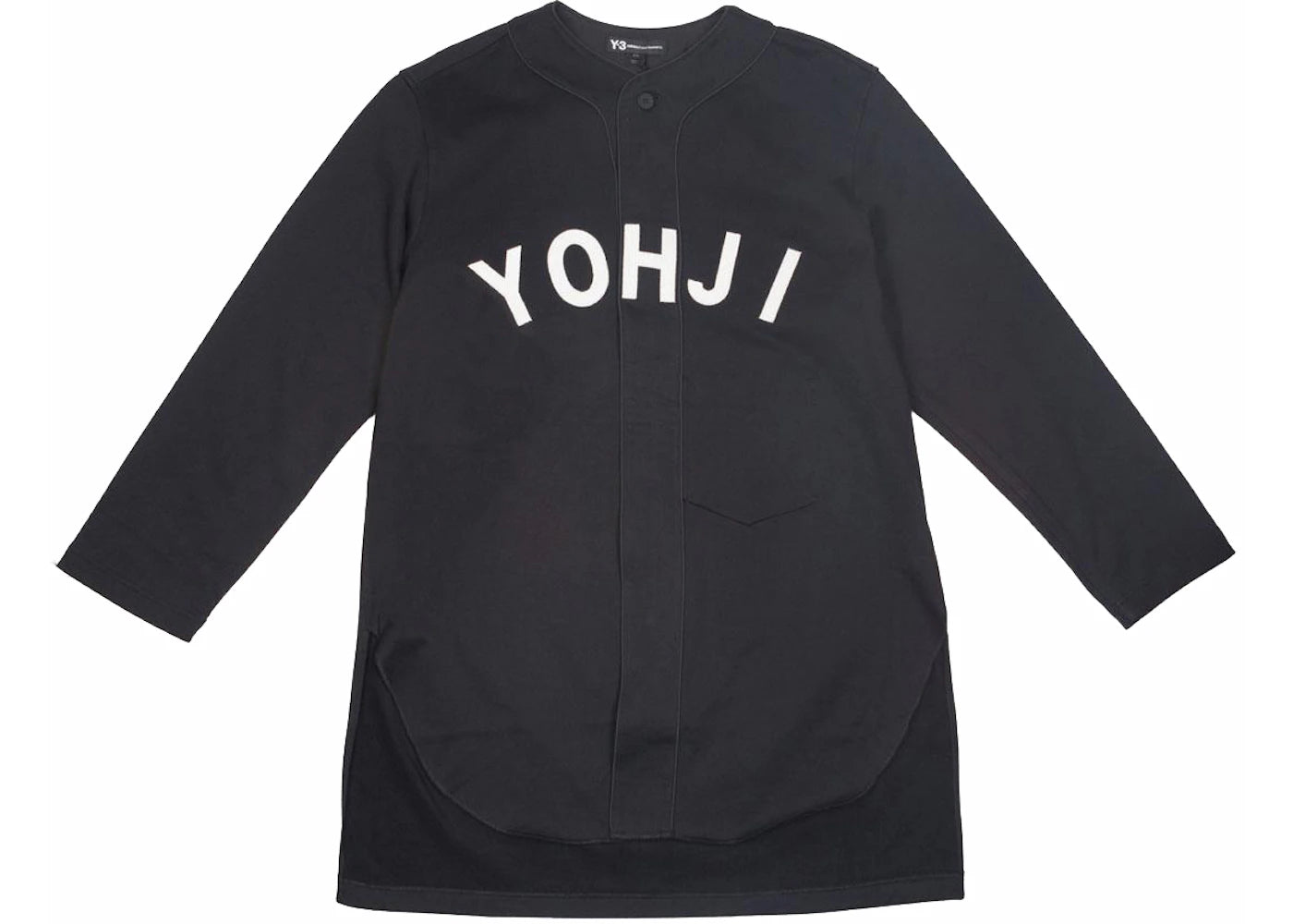 adidas Y-3 FT Yohji Letters Baseball Shirt Black/Off White