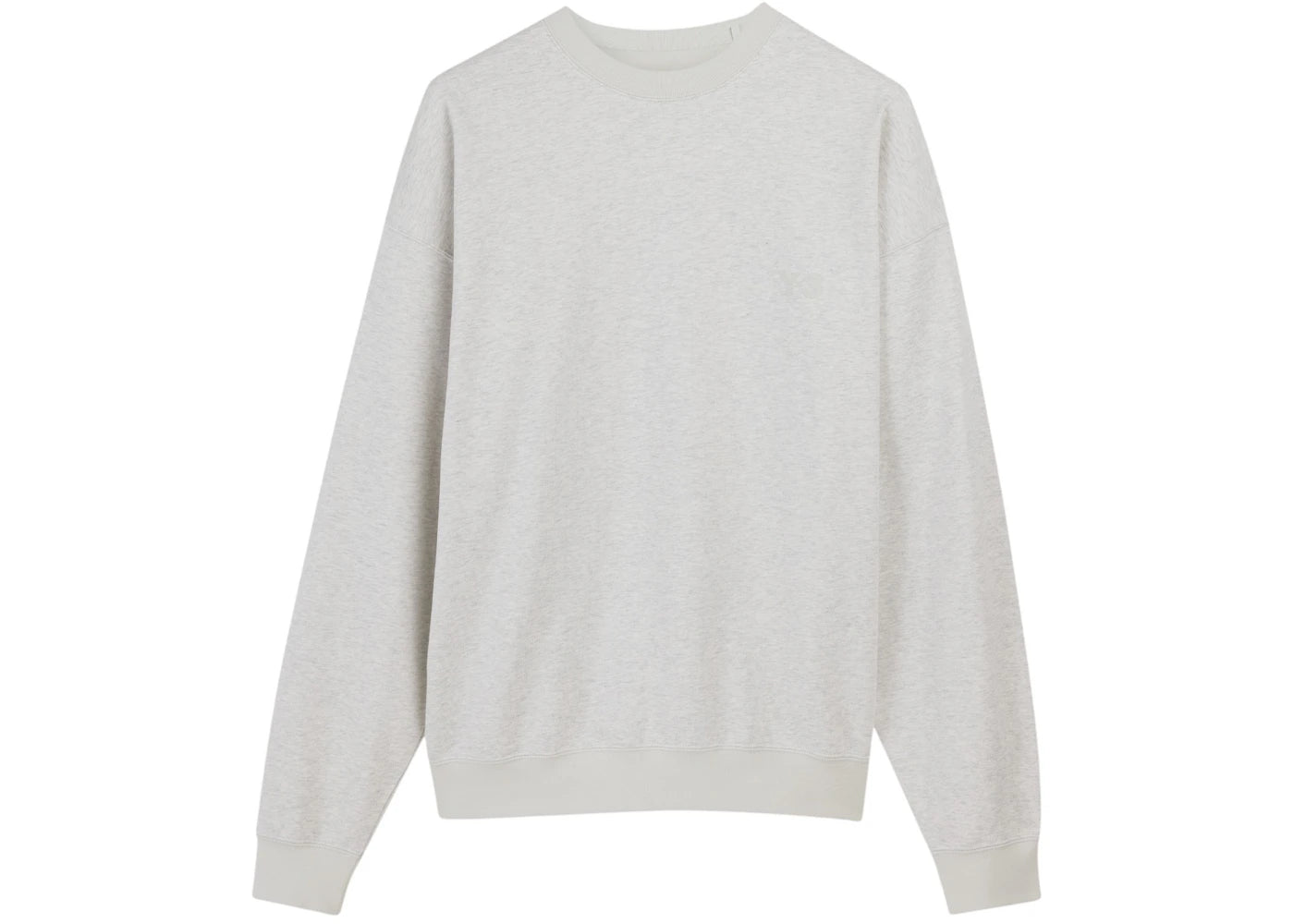 adidas Y-3 French Terry Crew Sweatshirt Light Grey Heather