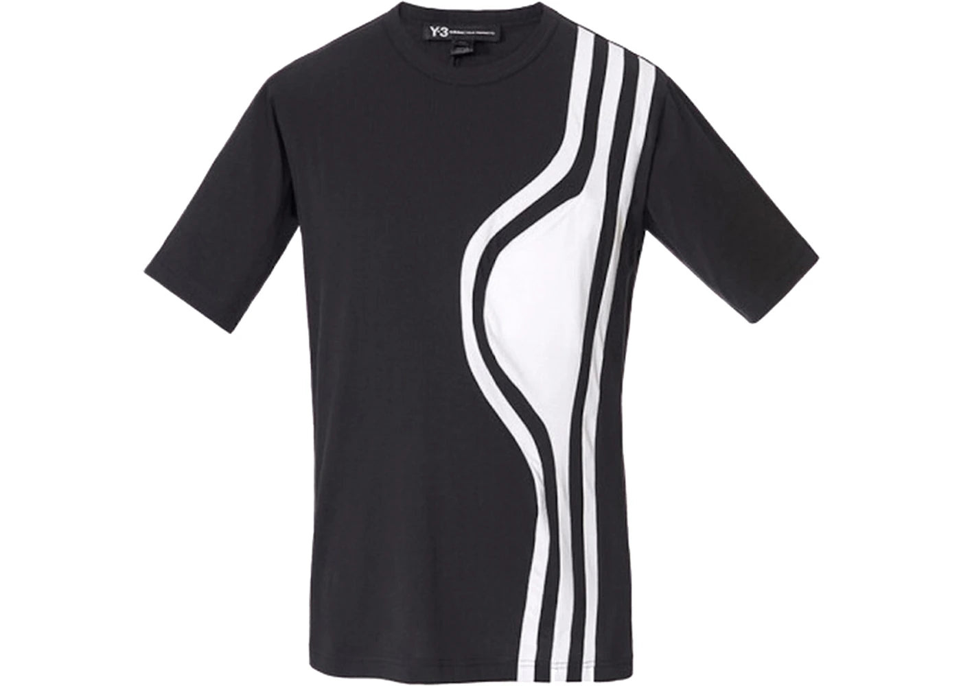 adidas Y-3 Stripes Short Sleeve Tee Black