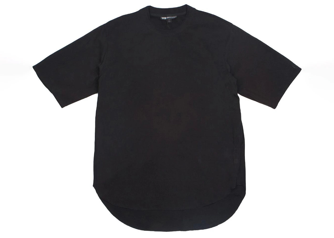 adidas Y-3 Tencel Cotton Long Crew Short Sleeve Tee Black