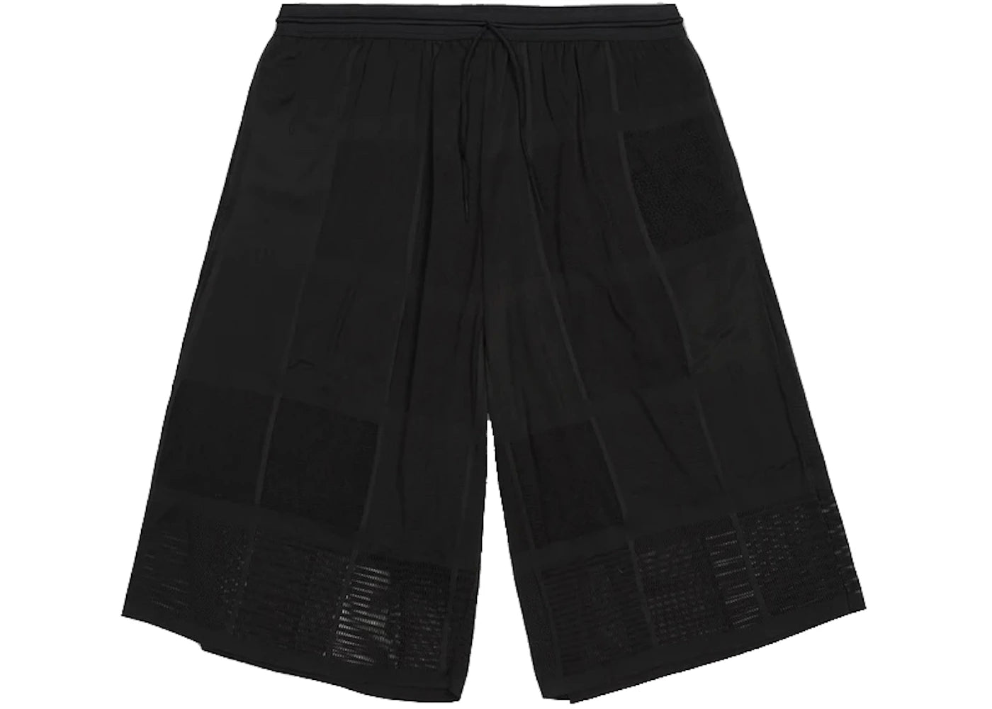 adidas Y-3 Unisex Patchwork Mesh Short Black
