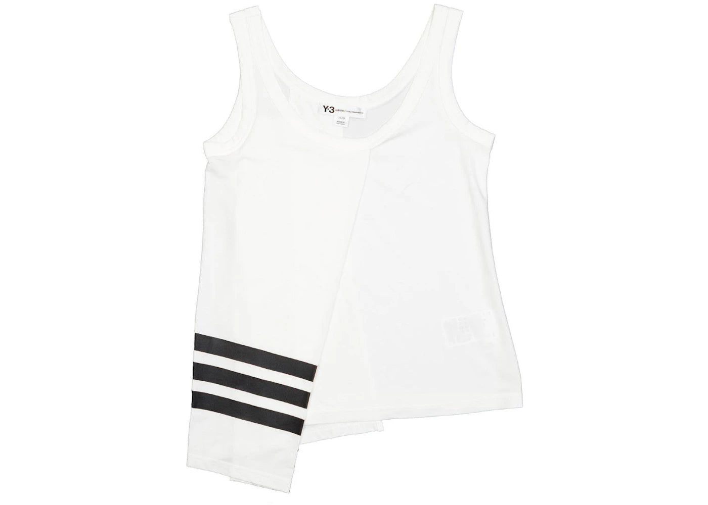 adidas Y-3 Women 3 Stripes Tank Top White/Black