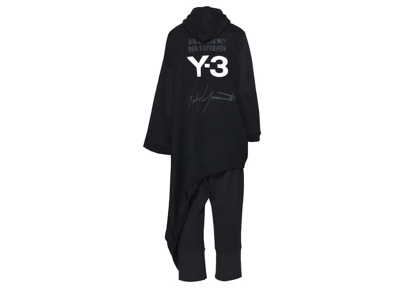 adidas Y-3 Women Knitted Hooded Dress Black