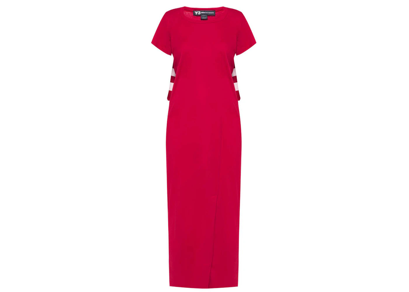 adidas Y-3 Women Stripe Dress Red/Chili Pepper
