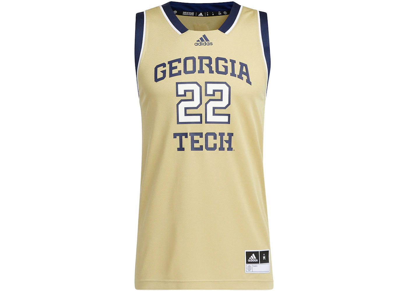 adidas Yellow Jackets Swingman Jersey Team Sand/Team Navy