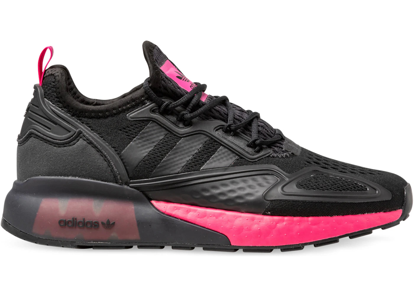 adidas ZX 2K Boost Core Black Shock Pink (Women's)